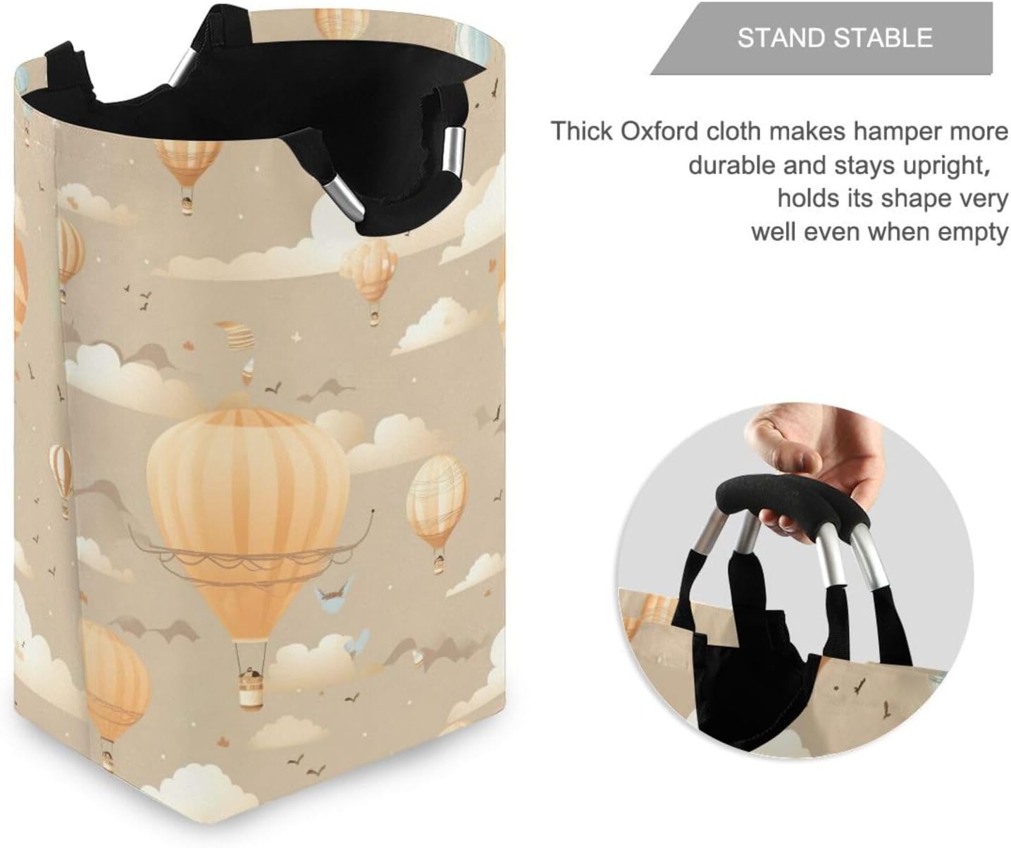 Kigai Collapsible Laundry Basket with Handles