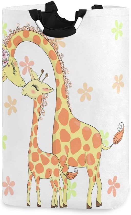 MOYYO Cute Giraffe Personlaity Foldable Laundry Basket for Home Kitchen