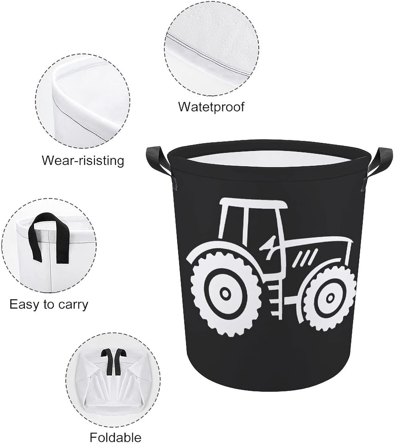 Vintage Tractor Organizer Basket