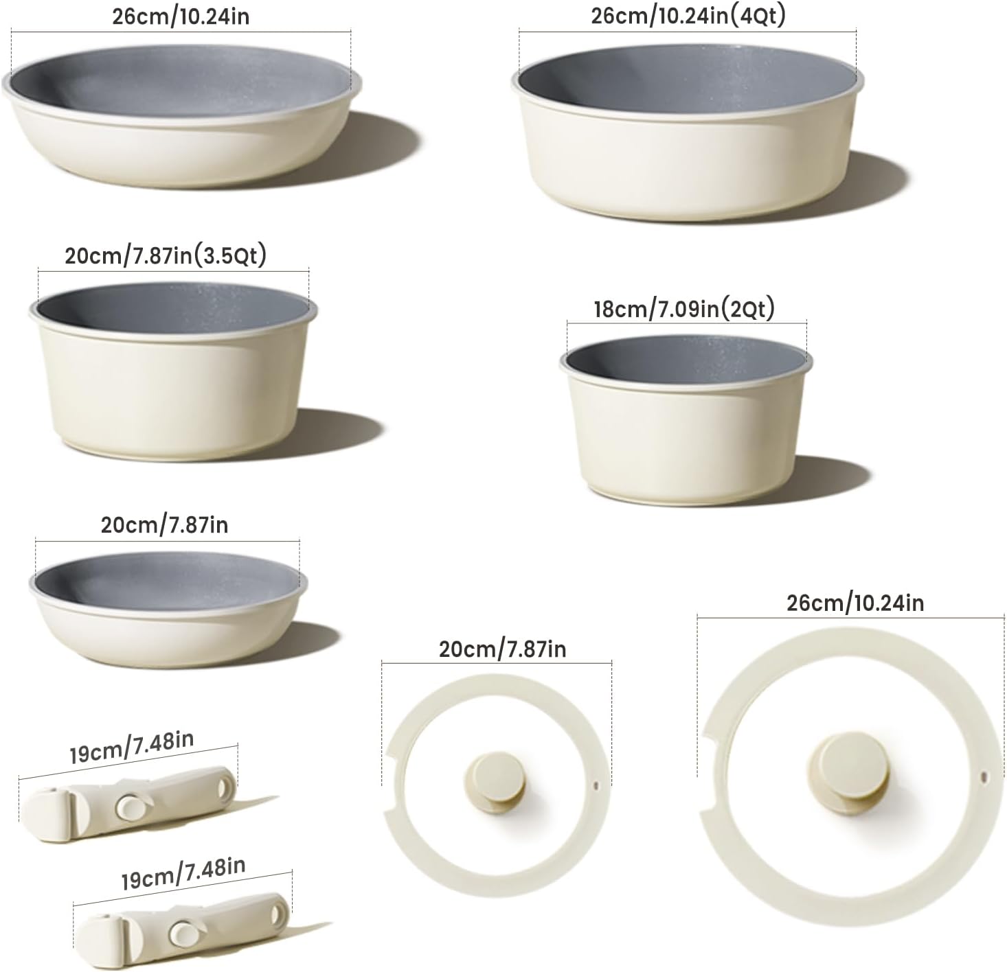 UMETRE Nonstick Cookware Set