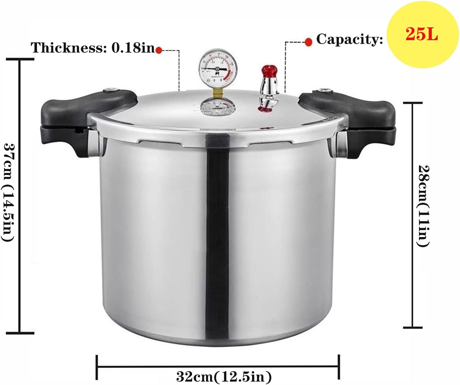 25 Quart Pressure Canner Cooker