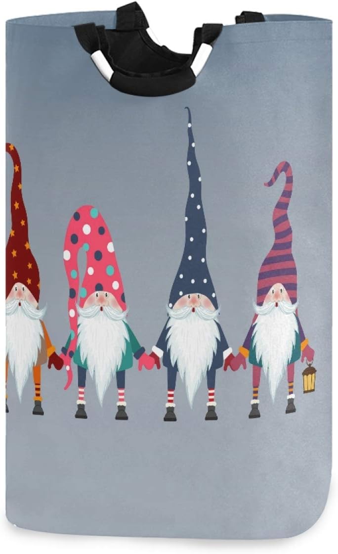 Foldable Christmas Gnomes Laundry Basket