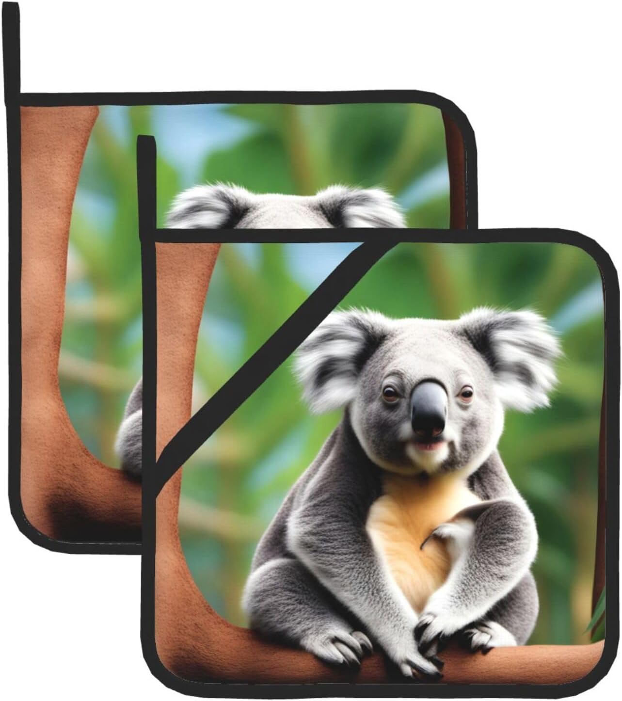 Funny Koalas Potholders Set for Heat-Resistant BBQ Cooking