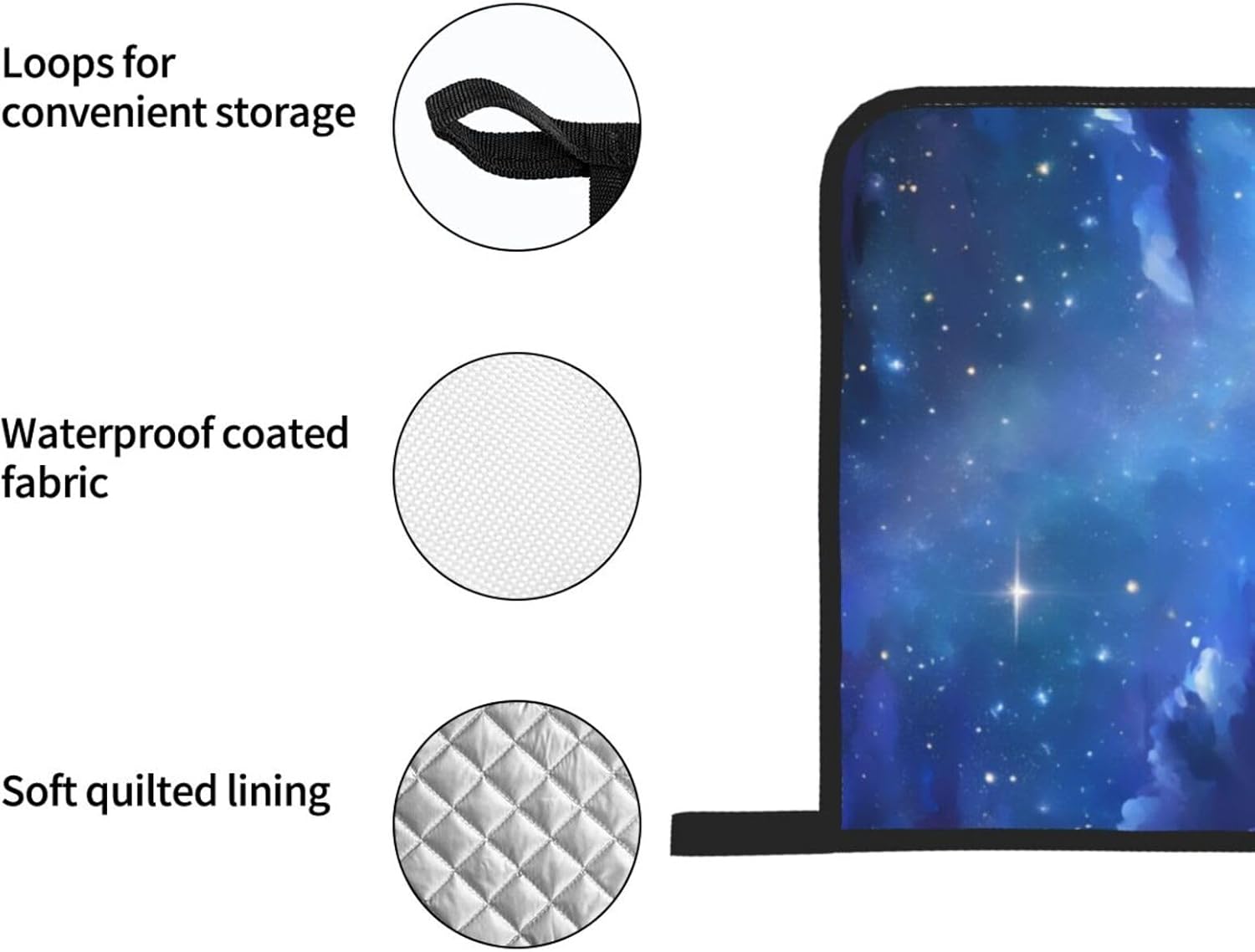 Northern Lights Oven Mitts Pot Holders Heat-Resistant and Durable Cooking Essentials