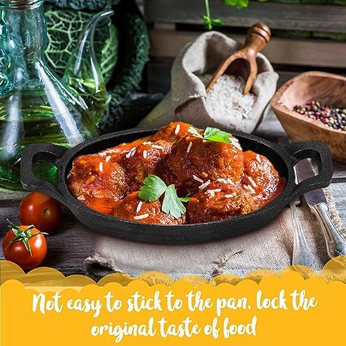 Compact 6-Piece Mini Cast Iron Skillet Set