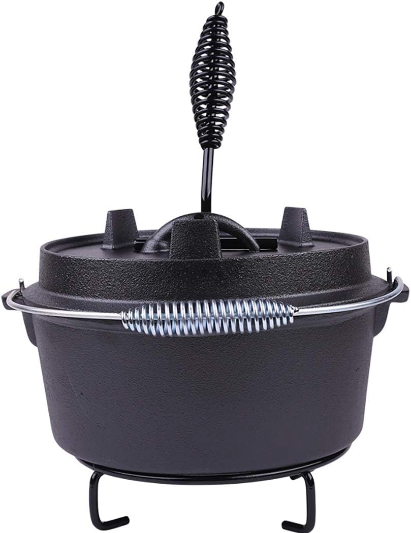 High-Quality Cast Iron Pot for Cooking and Picnic