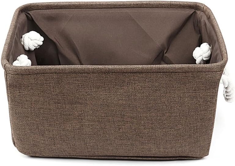 Eco-Friendly Linen Storage Basket with Dual Handles for Efficient Tidying