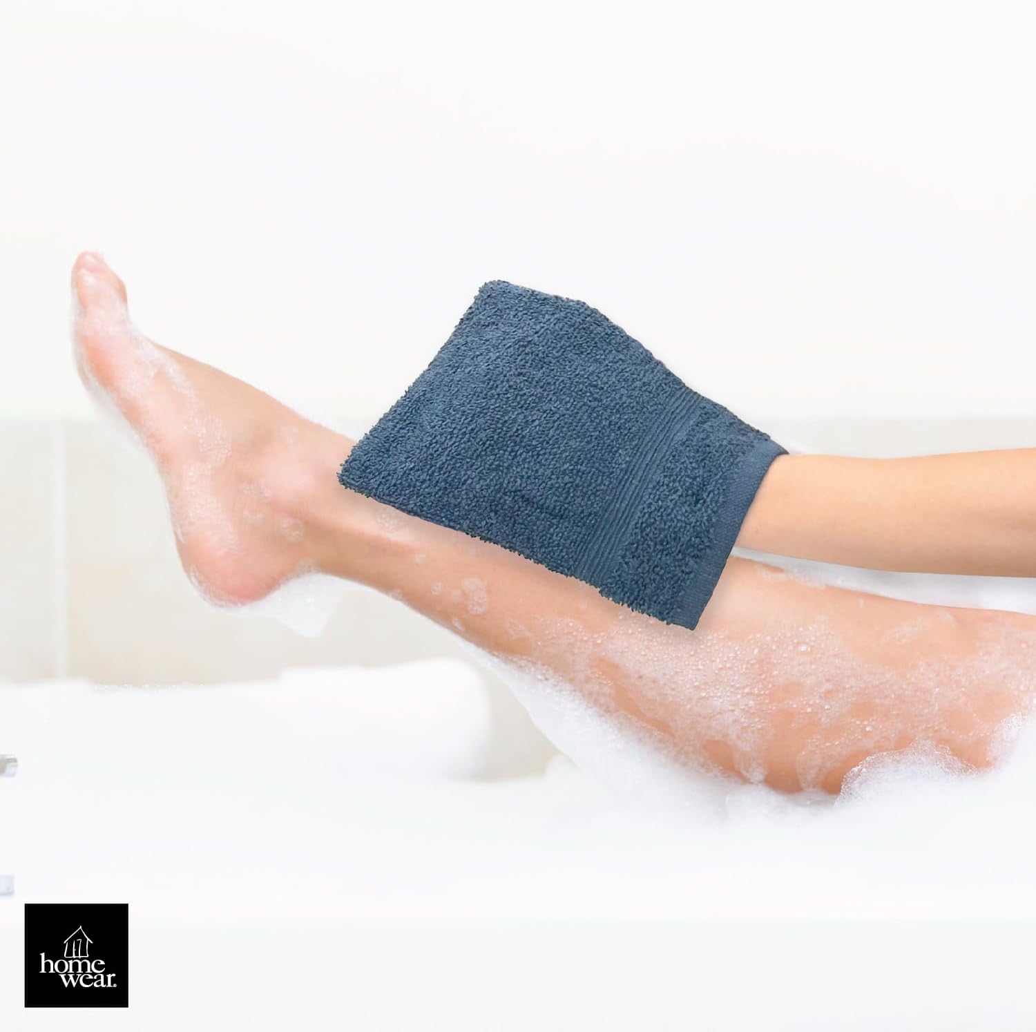 Homewear High Rise Stripe 6 Pack Wash Mitt Set