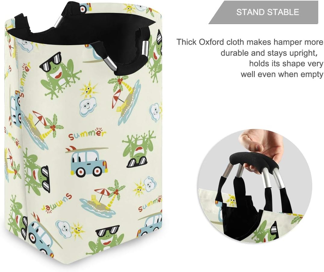 Funny Summer Laundromat Bucket for Kids with Durable Handles