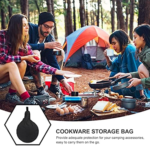 Hemoton Cast Iron Skillet Bag - Heavy Duty Outdoor Storage Bag
