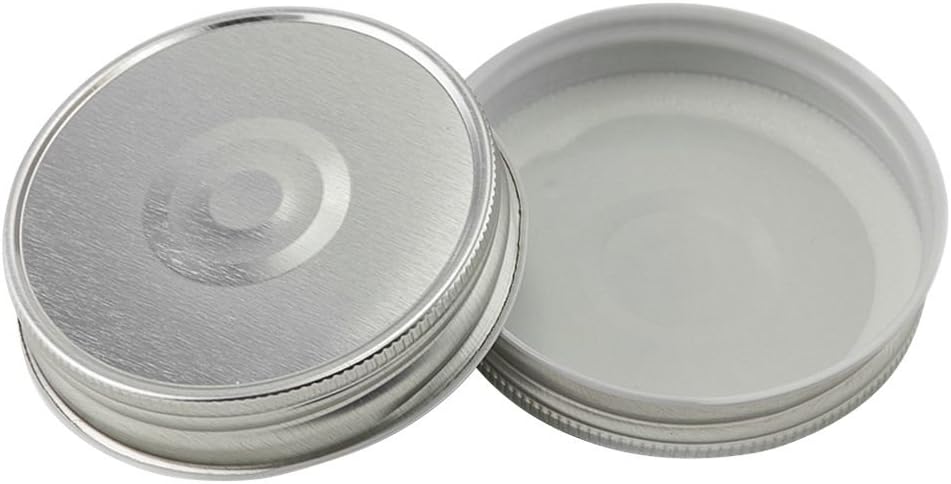 8 Ounce Glass Mason Jar - Set of 12 with Silver lids