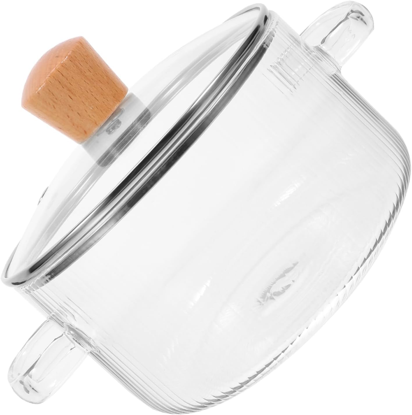 Luxshiny 2-Piece Glass Cookware Set