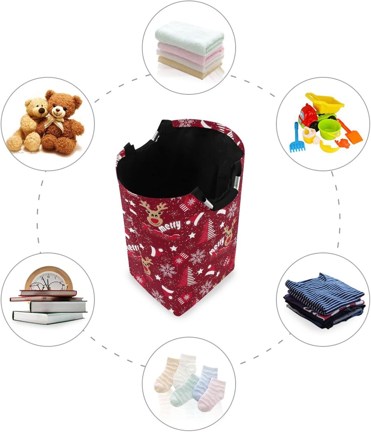 Collapsible Laundry Basket with Handles Kigai