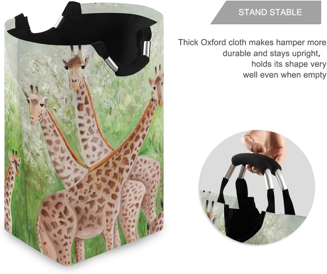 MOYYO Beautiful Giraffes Laundry Basket