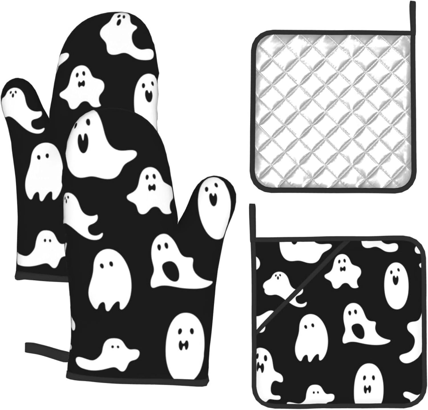Dont Drop the Ball Halloween mitt set for Cooking