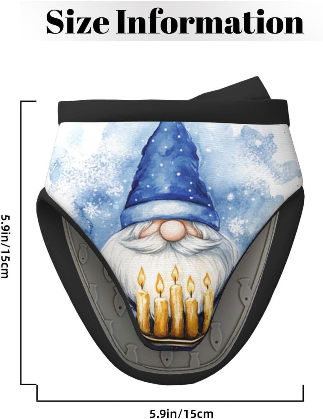 Hanukkah Gnome Mini Silicone Oven Mitts