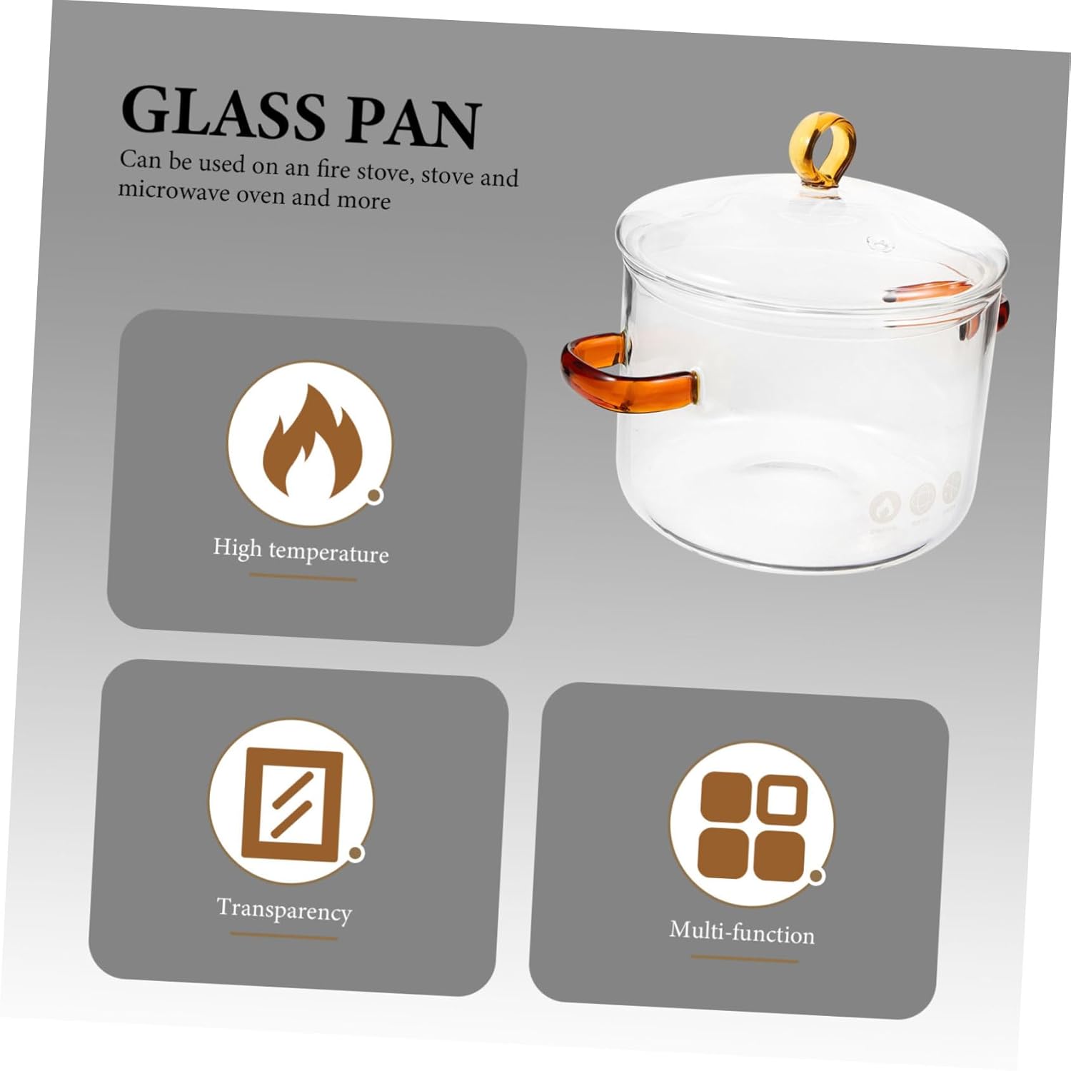 Happyyami Glass Stewing Pot