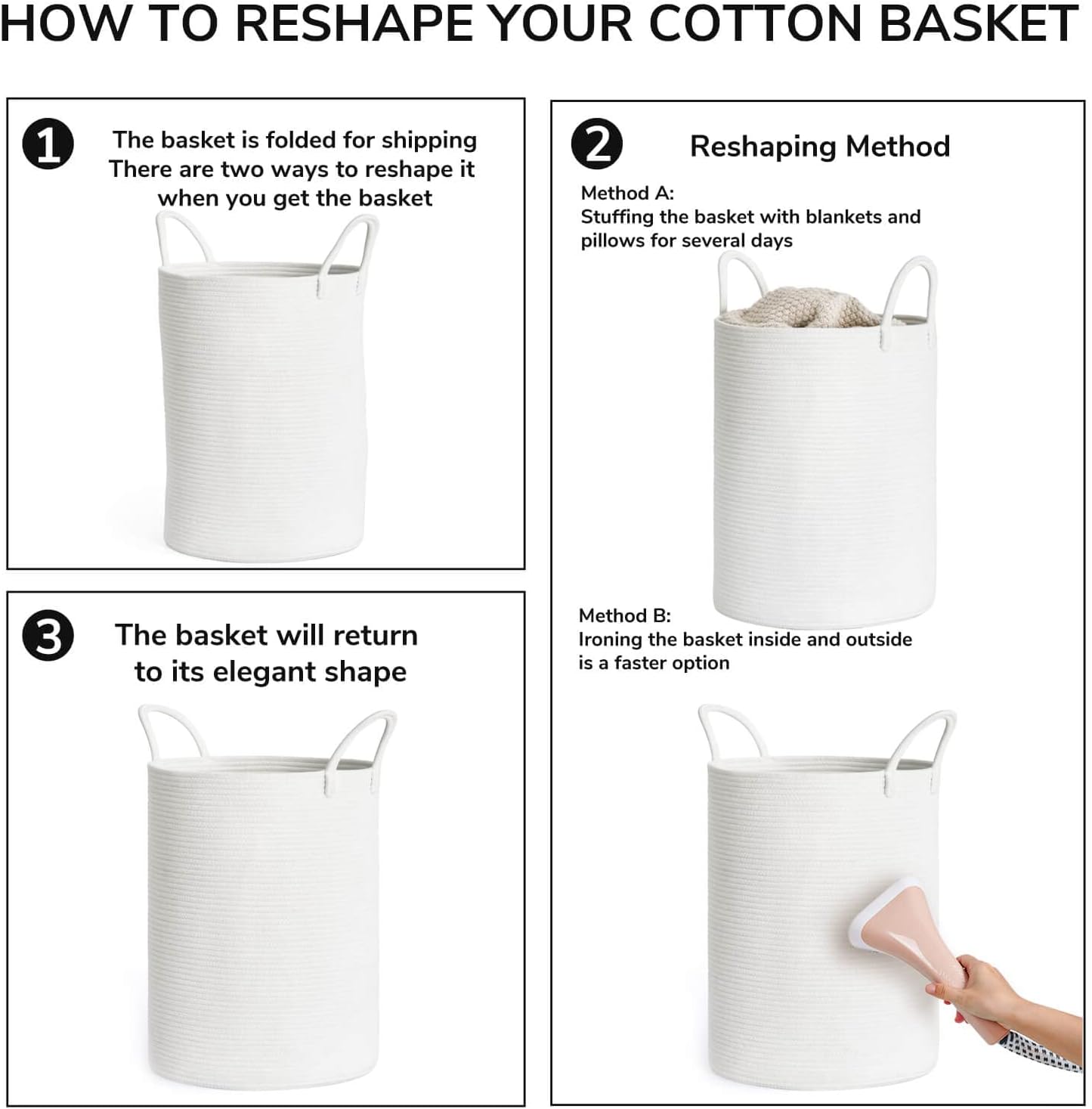 Large Soft Laundry Basket