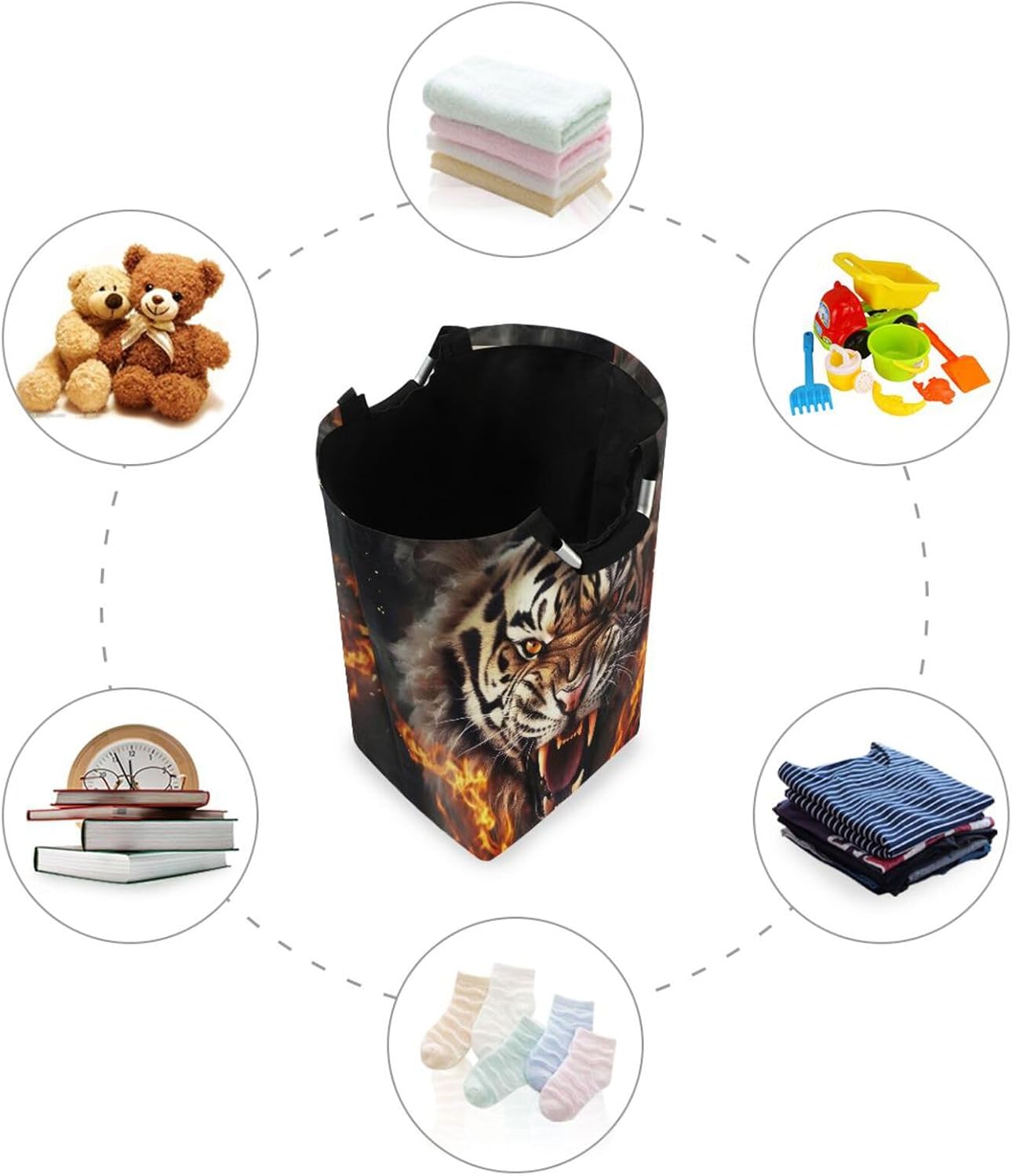 Collapsible Storage Bin Adorable Design Durable for Kids and Pets