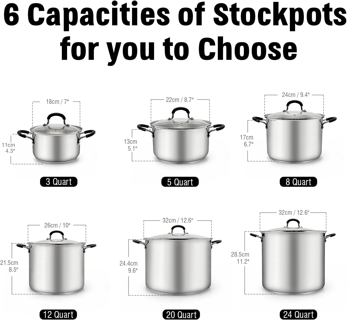 Cook N Home Professional 5-Quart Stockpot