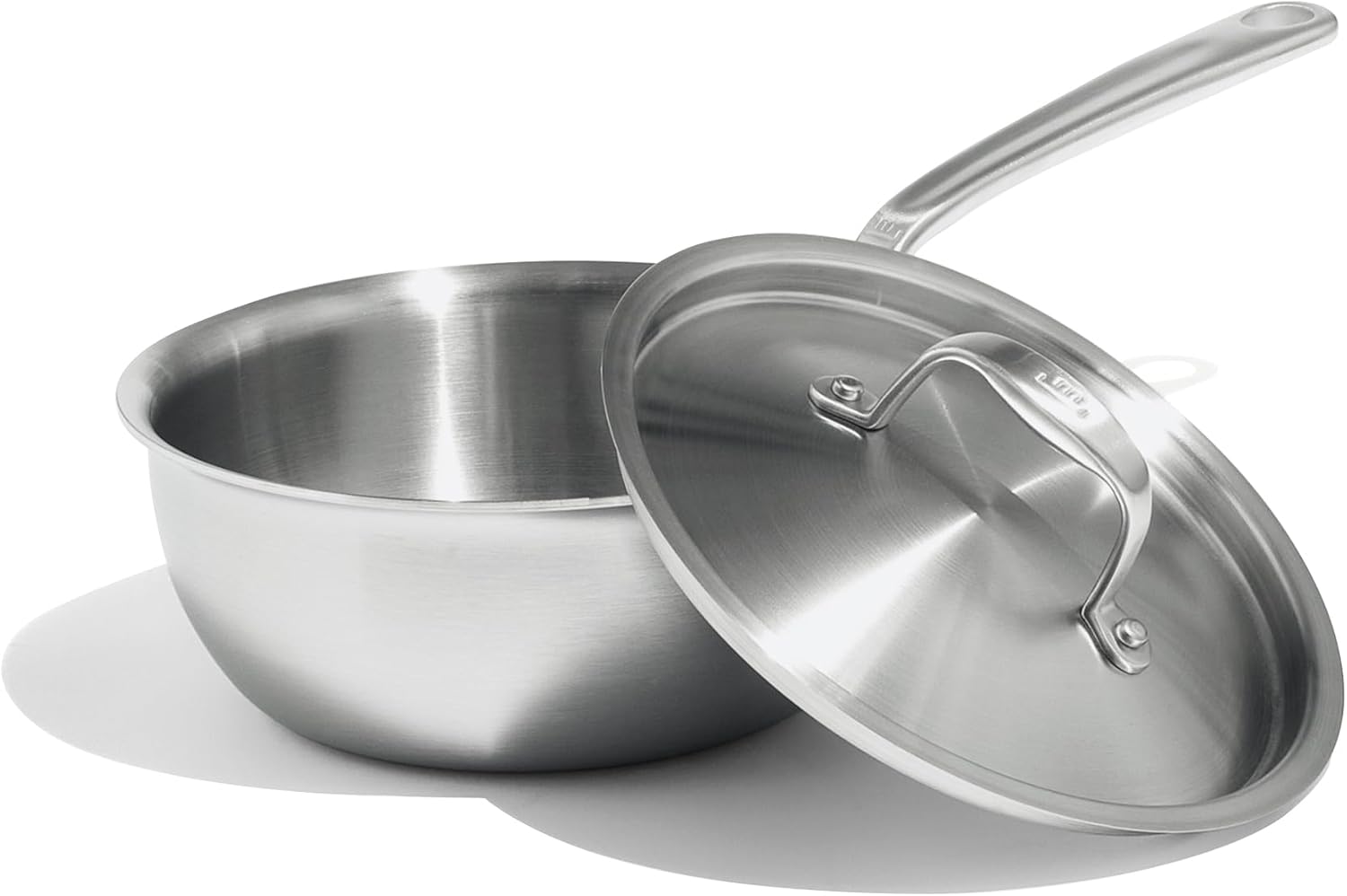 Made In Cookware 2 Quart Saucier Pan 5 Ply Stainless Clad