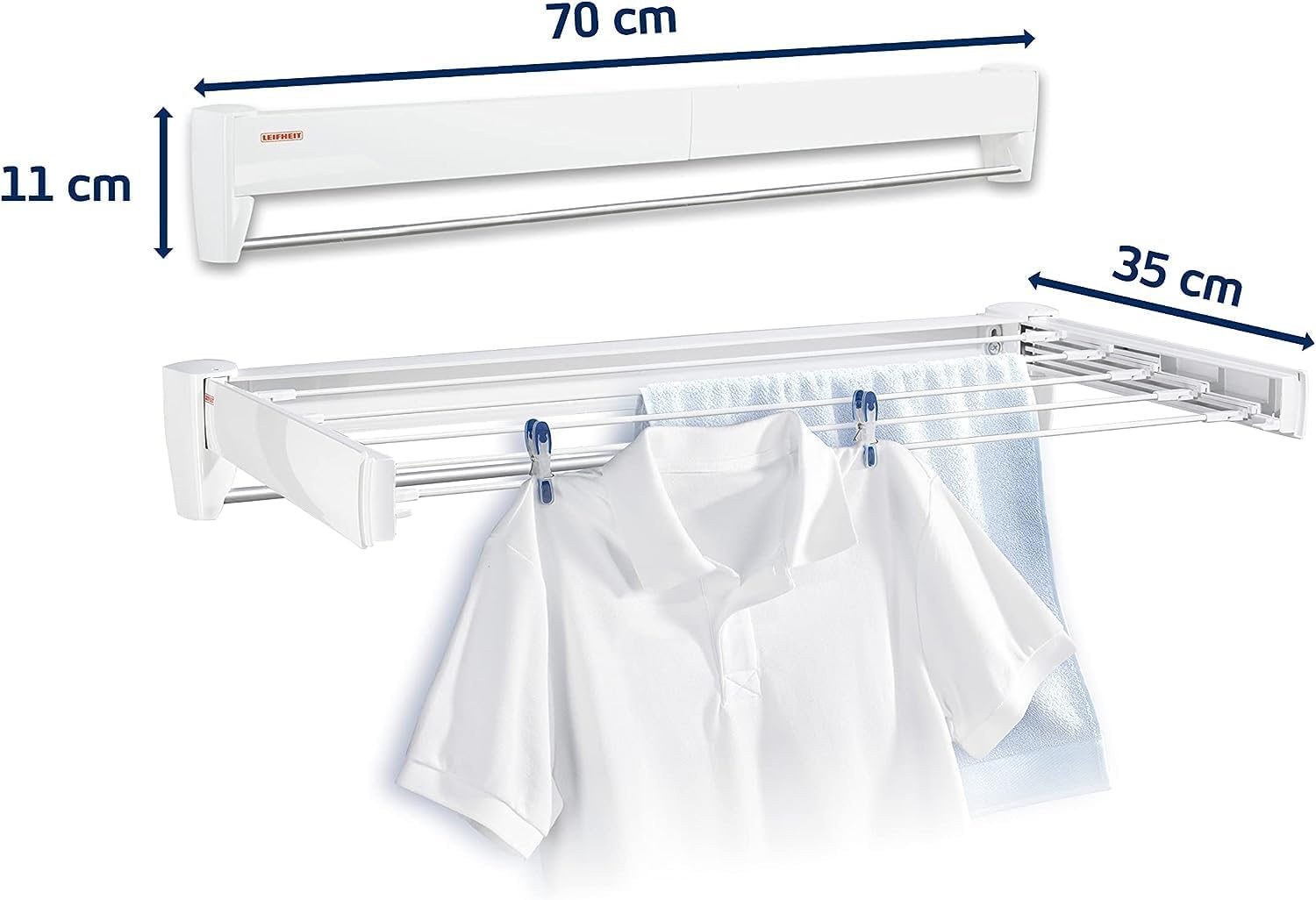 Space-Saving Retractable Clothesline