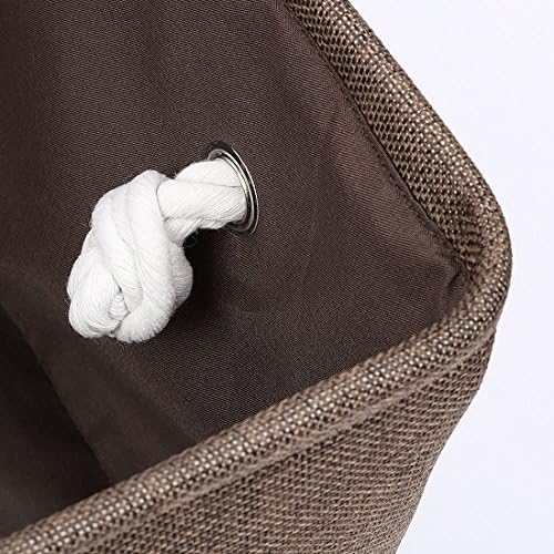Eco-Friendly Linen Storage Basket with Dual Handles for Efficient Tidying