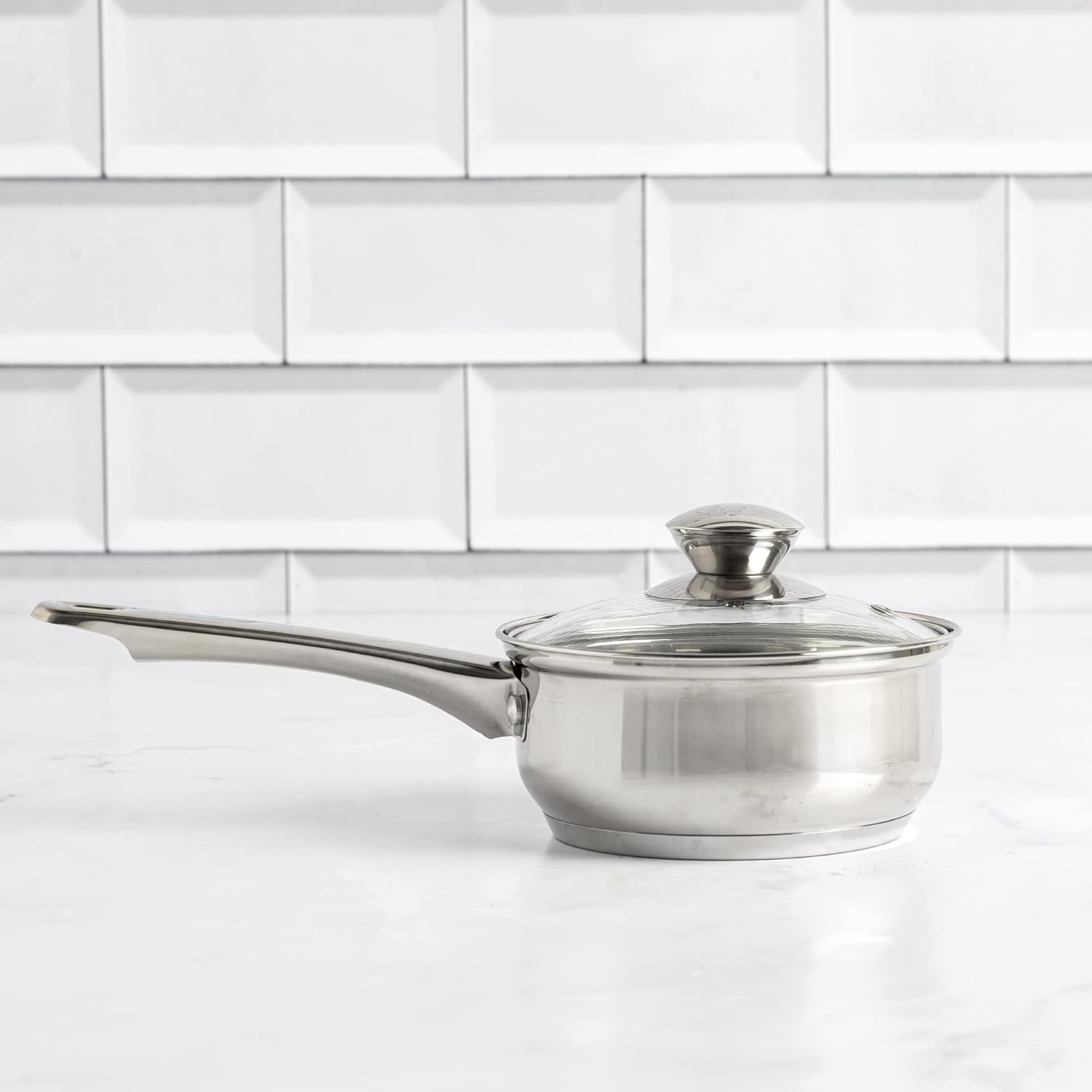 Ecolution 1-Quart Stainless Steel Saucepan Premium Cooking Excellence