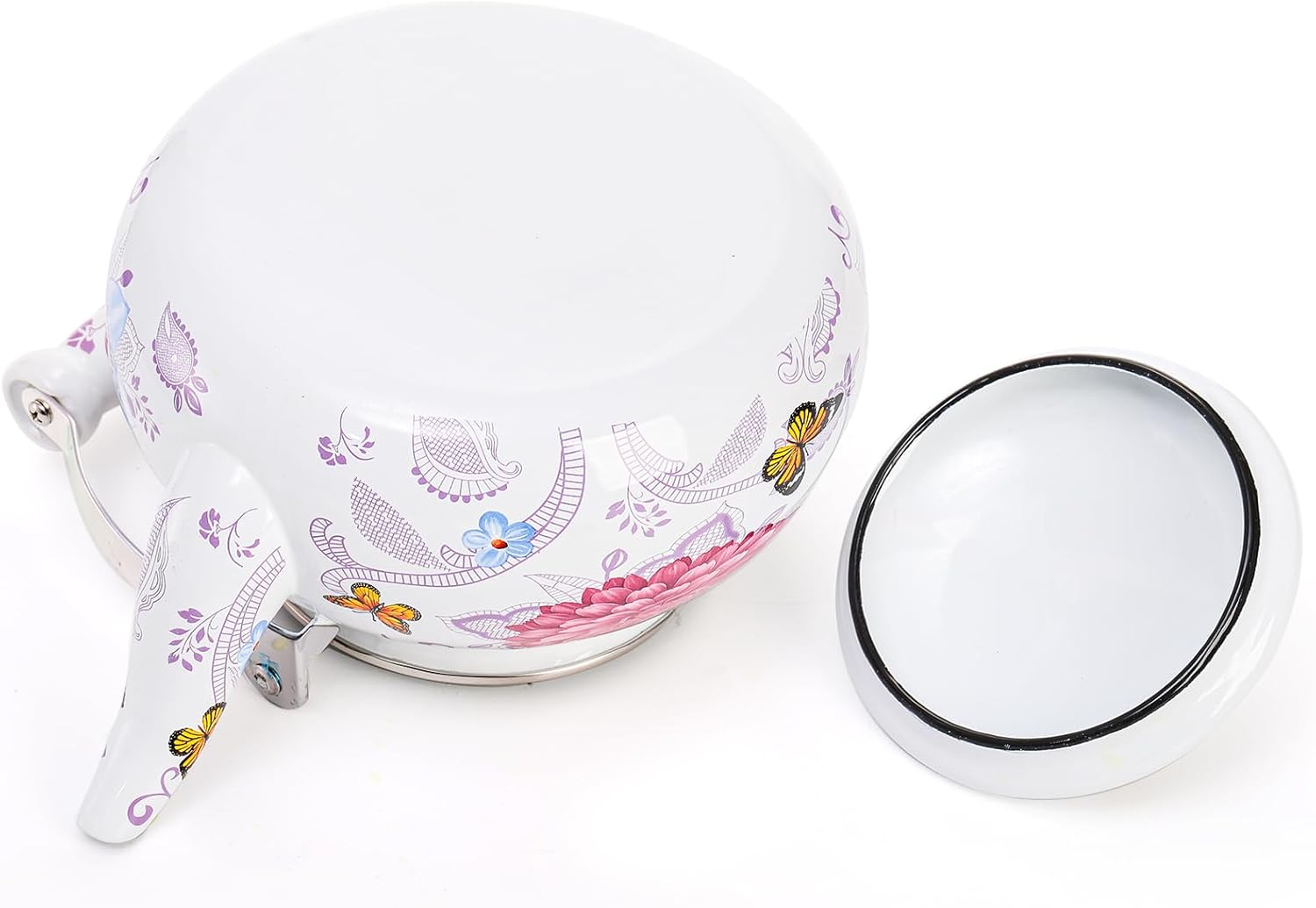 Yopay Vintage Enamel Tea Kettle 26 Quart