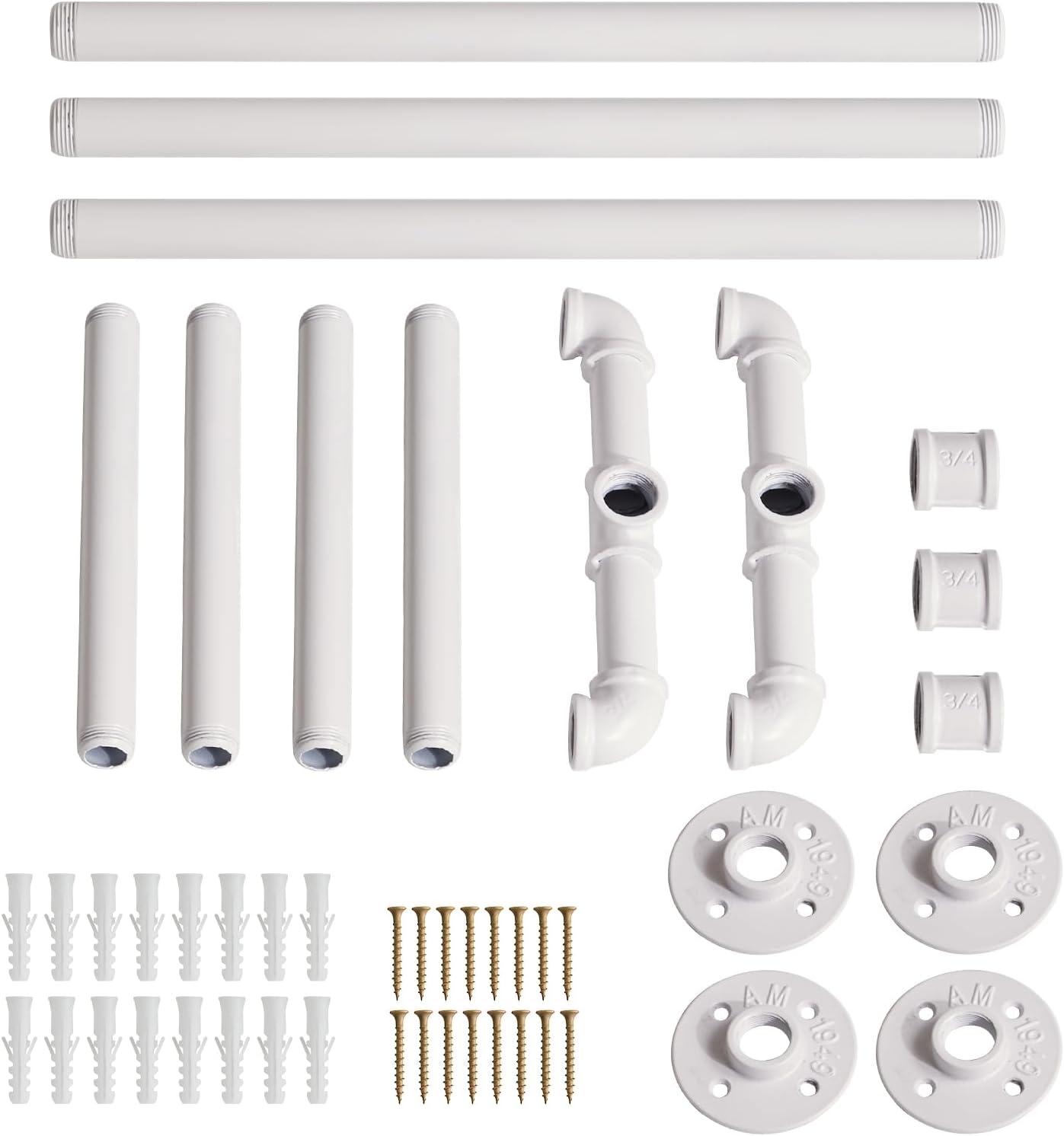 IBUYKE Industrial Pipe Clothes Rack