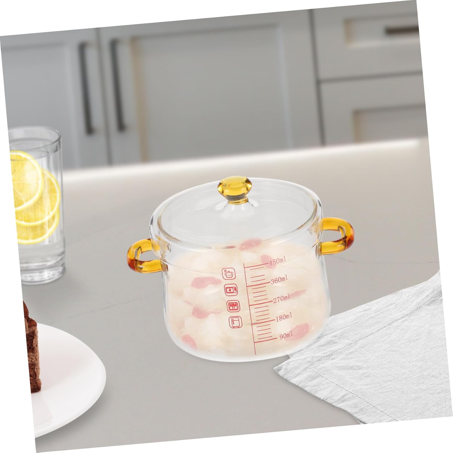 Luxshiny Glass Pot Multi-Functionalessential with Stability
