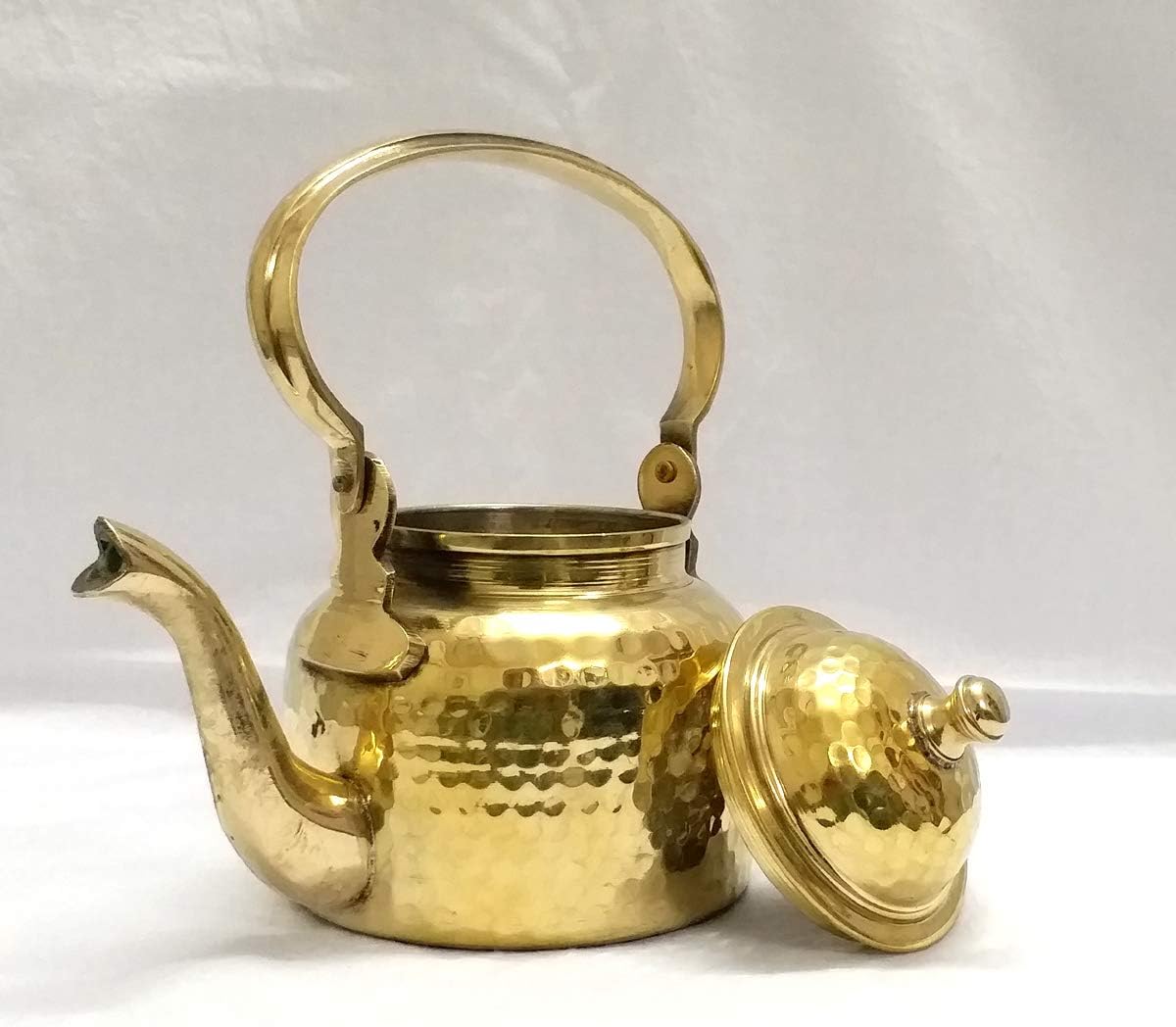 Ekam Art Handmade Brass Tea Kettle 20 Ounce