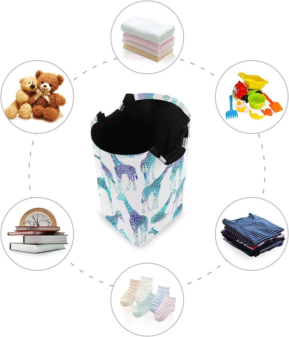Giraffe Design Collapsible Laundry Basket for Home