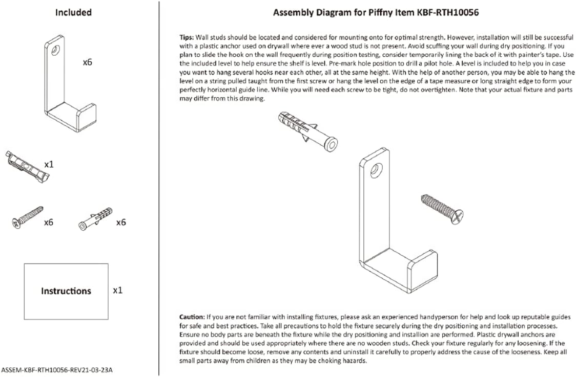 Sturdy and Modern Piffny Robe Towel Hook