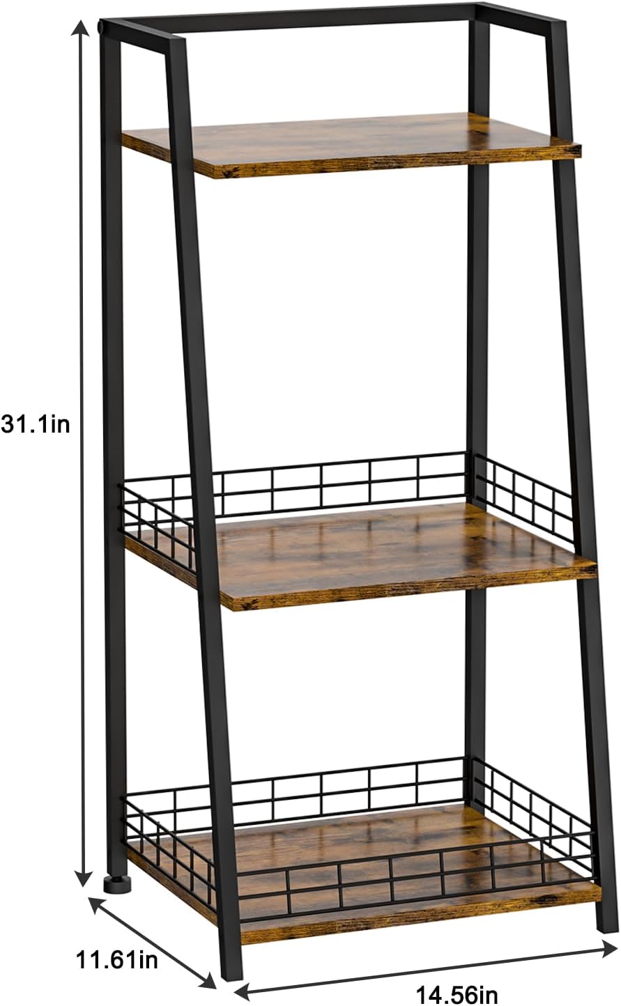 Stylish 3-Tier Bathroom Organizer with Metal Frames for Efficient Storage