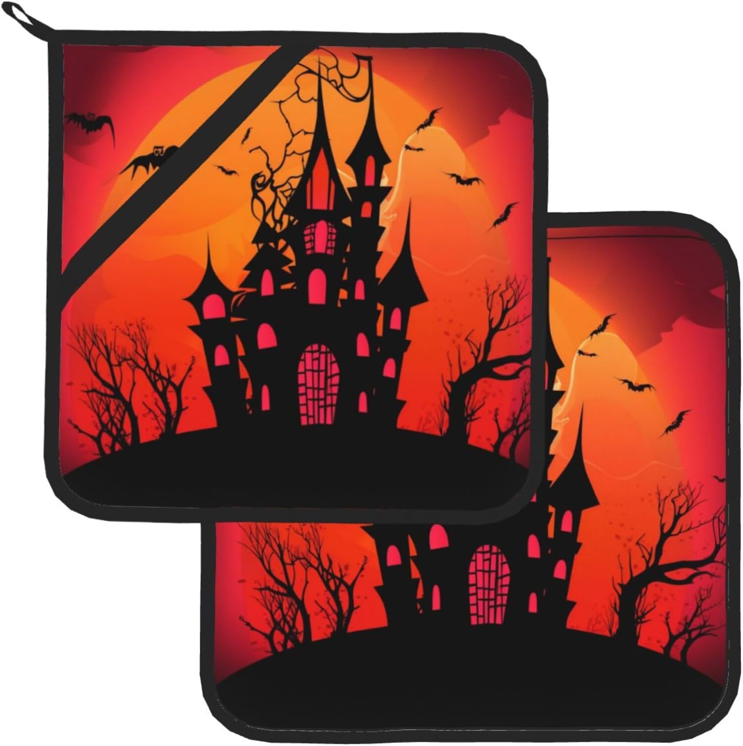 Halloween Potholders for Cooking 2-Piece Set