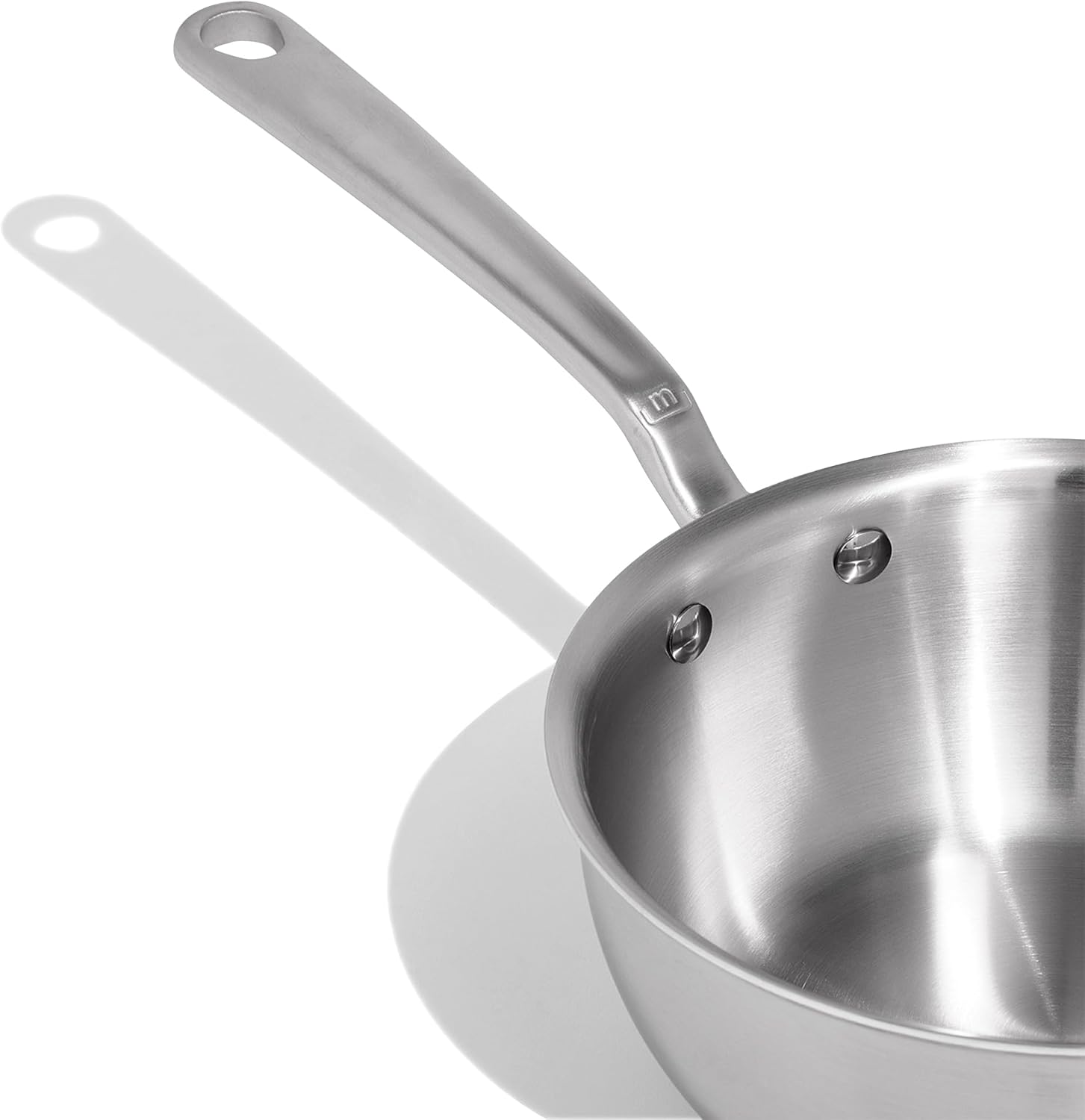 Made In Cookware 2 Quart Saucier Pan 5 Ply Stainless Clad