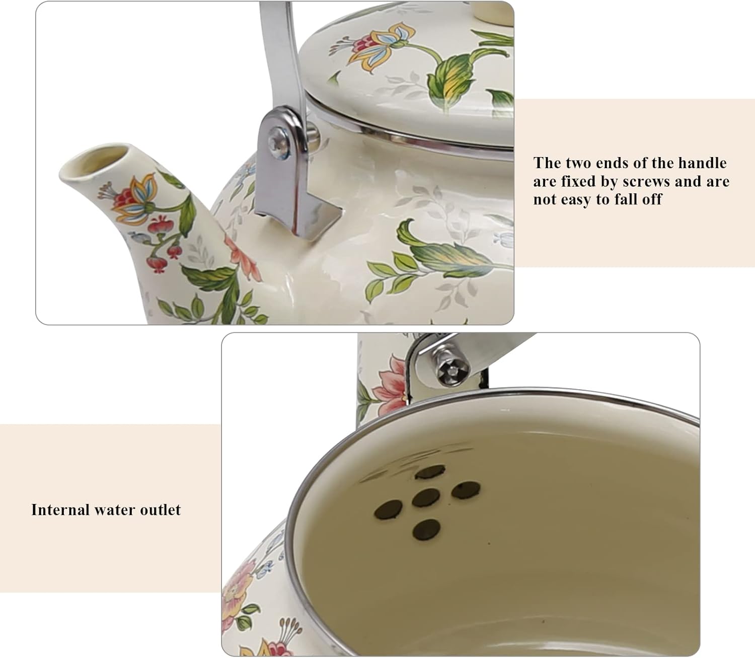 Colorful Retro Tea Kettle 25L Capacity