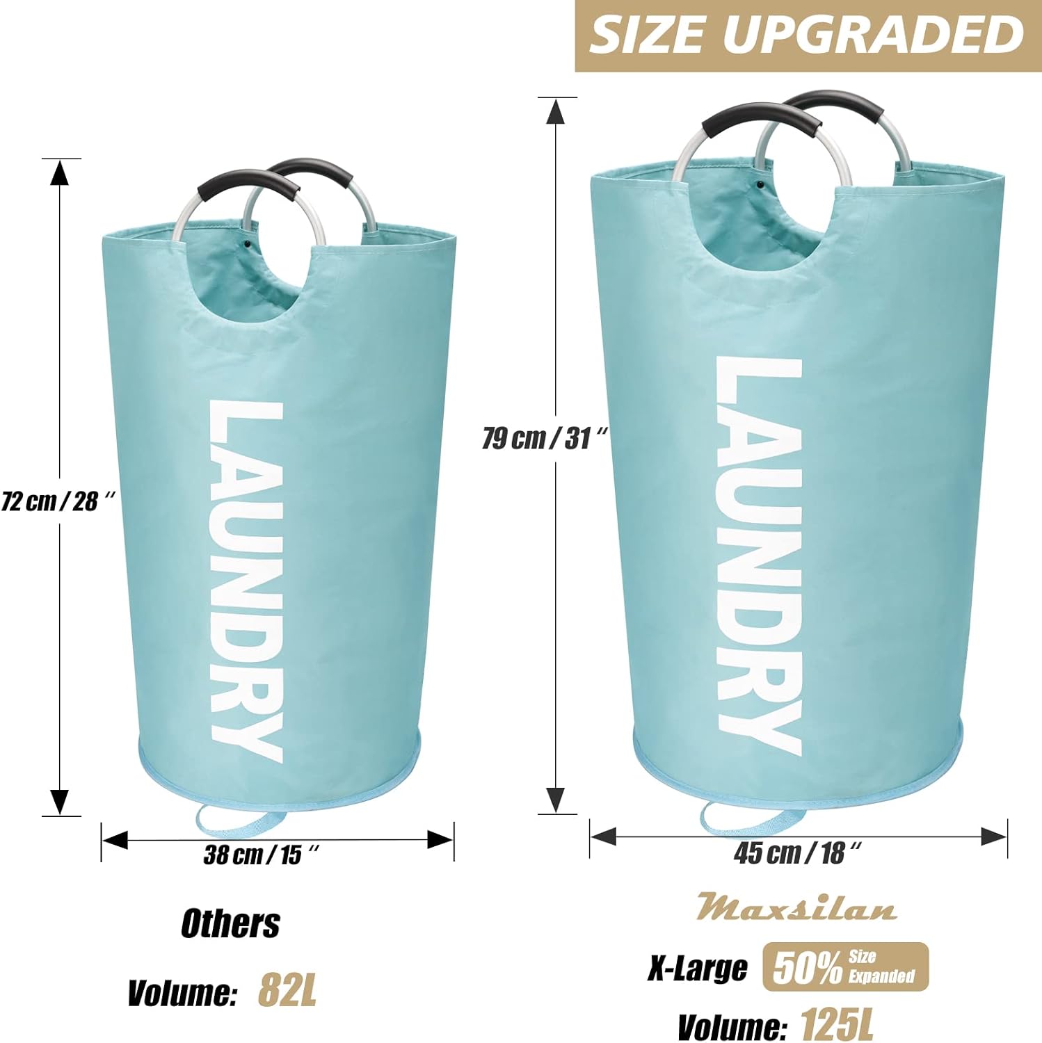 125LX-Large Laundry Basket Heavy-Duty Organizer
