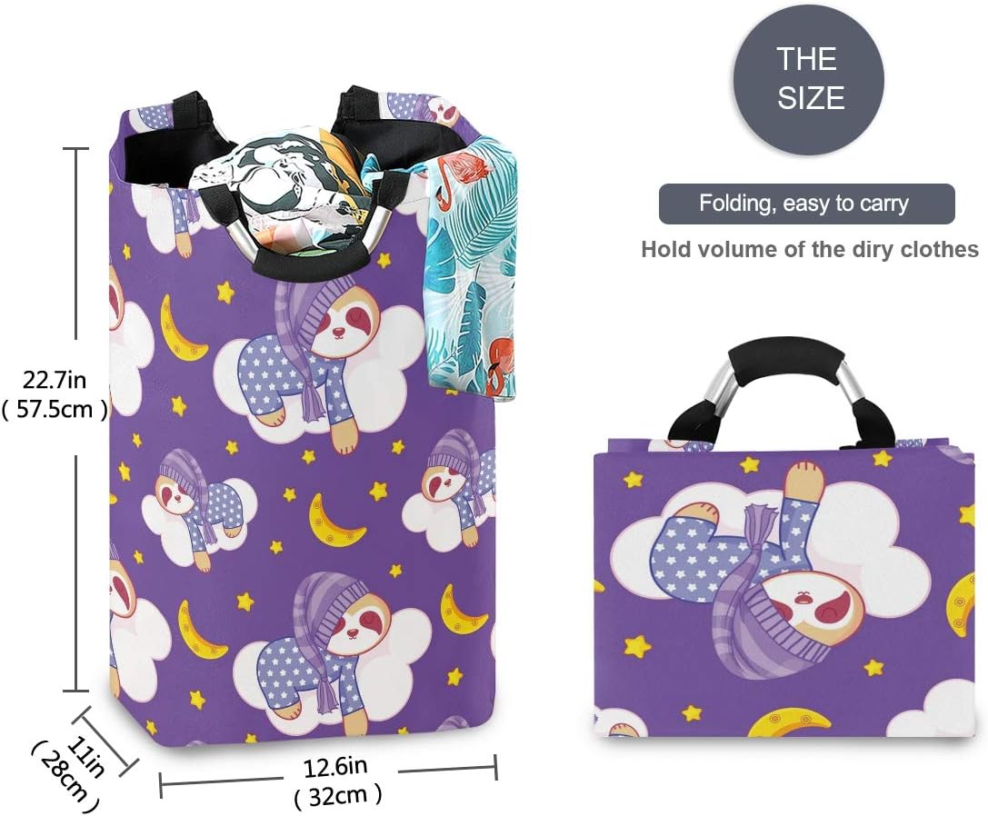 MOYYO Cute Lazy Sloth Laundry Basket Collapsible Organizer