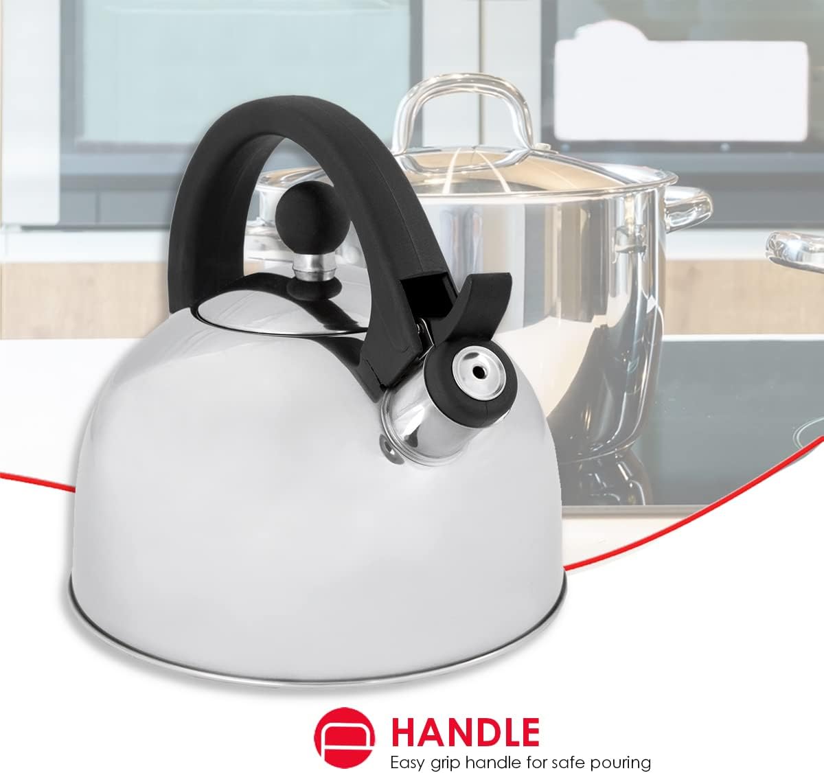 Quick-Boil Silver Tea Kettle 85x75