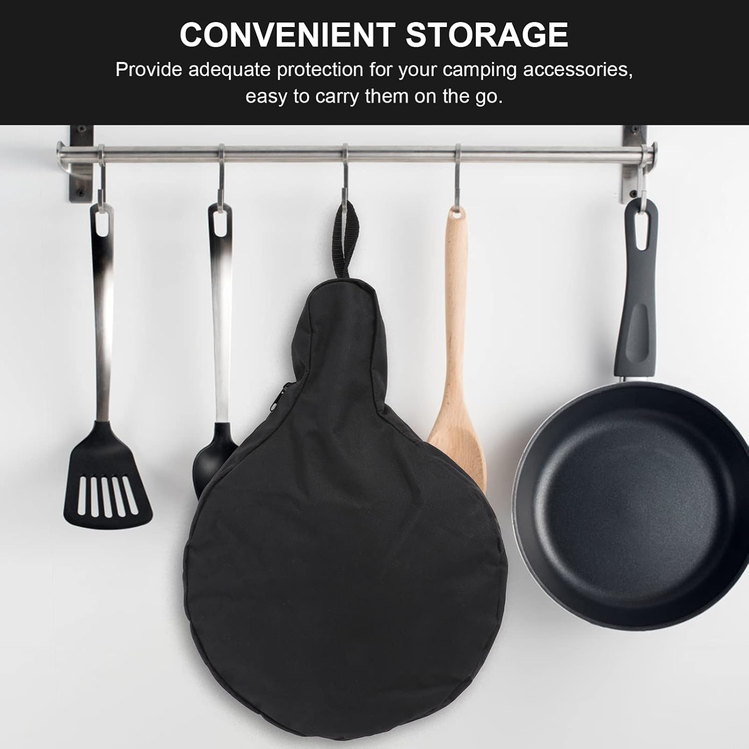Hemoton Cast Iron Skillet Bag - Heavy Duty Outdoor Storage Bag