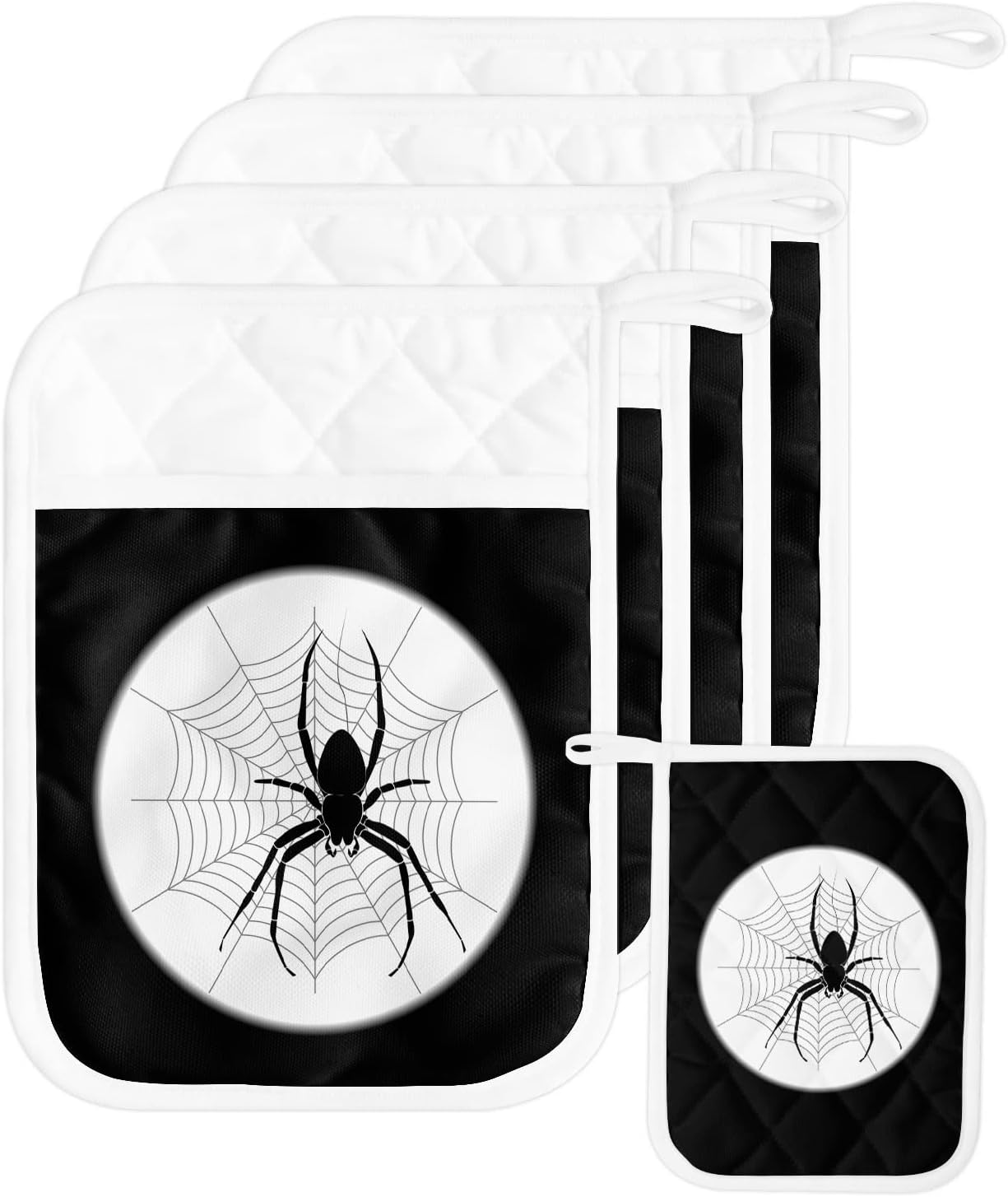 Cobweb Pot Holder Set - Heat-Resistant_partial