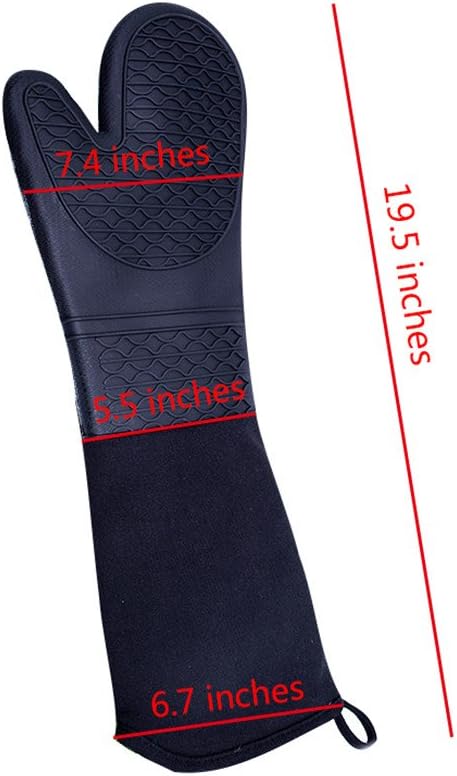 Double the Protection Heat-Resistant Professional Silicone Oven Mitts