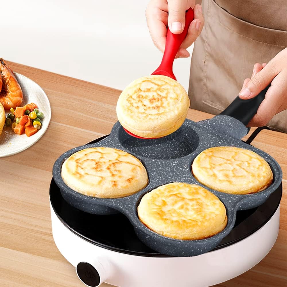 Buecmue Rustless Egg Frying Pan 4-Cup Nonstick