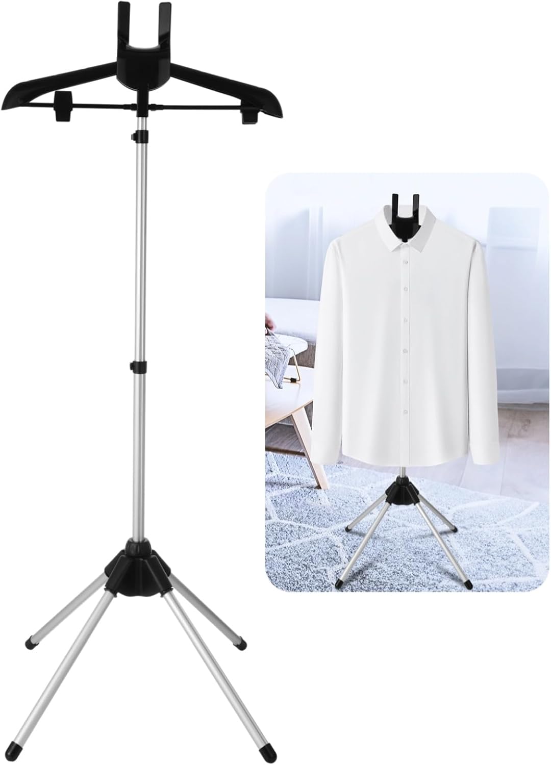 Sturdy Foldable Garment Clothes Rack Cosyoo