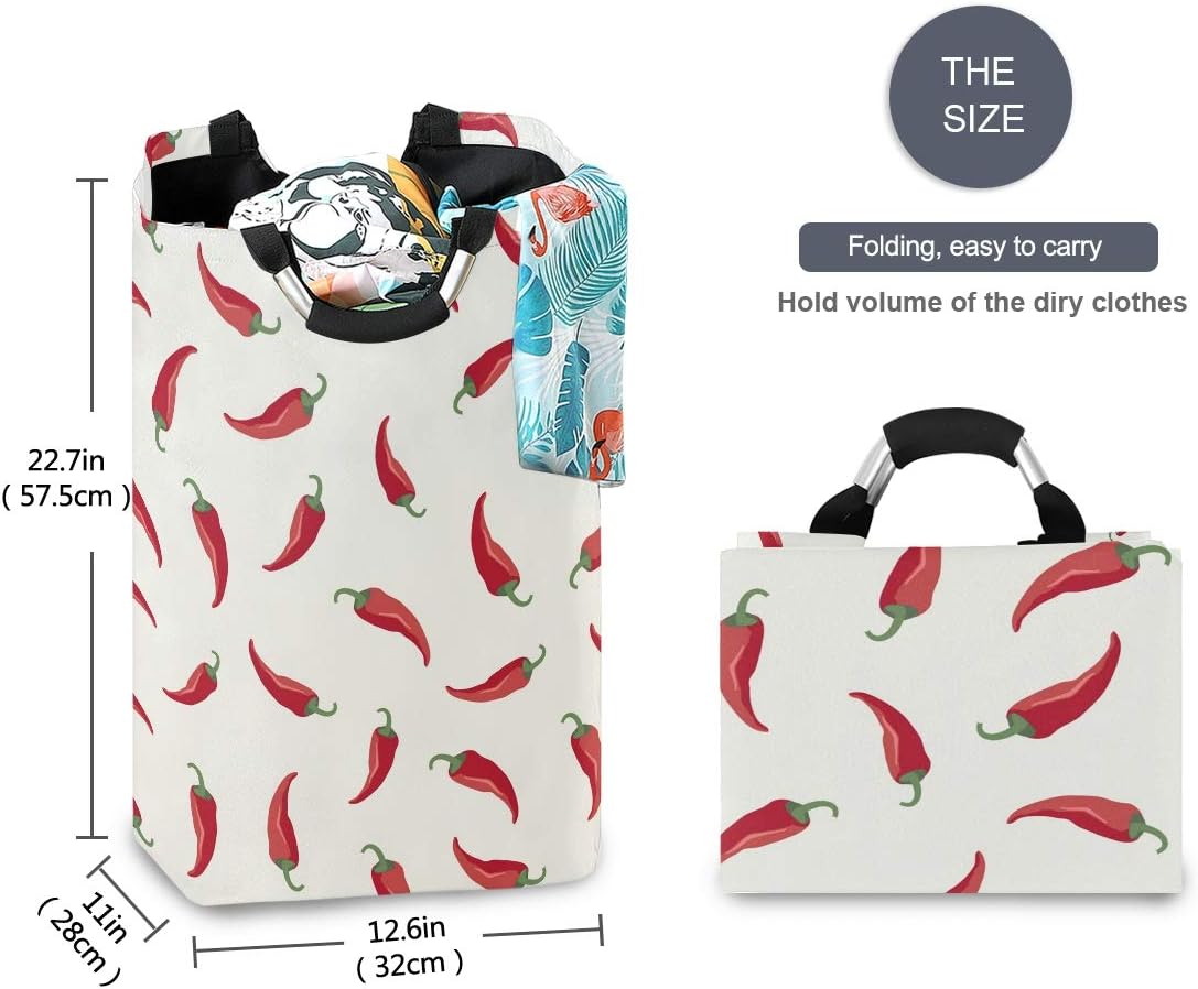 MOYYO Red chili Collapsible laundry basket