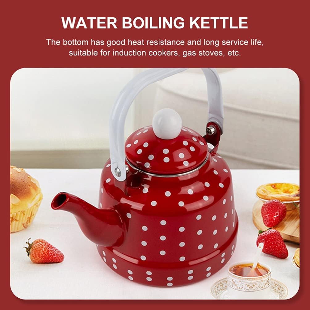 Durable Retro Porcelain Teakettle Ceramic Handle Heat Resistant 11L