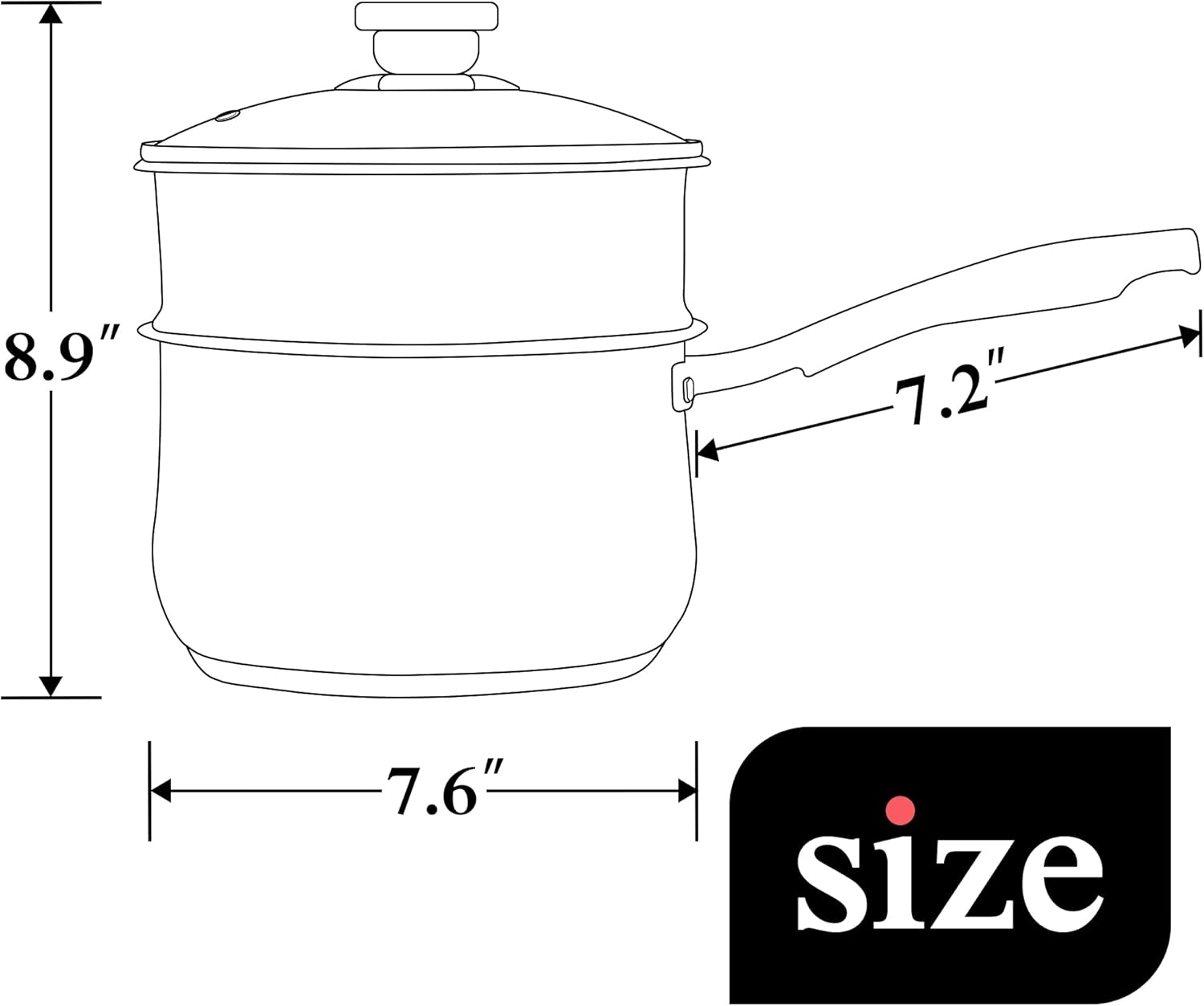 Stainless Steel Saucepan 18cm