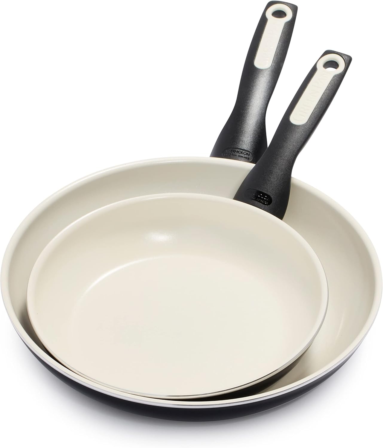 GreenPan Rio 8 10 Skillet Set PFOA-Free Nonstick bakelite Handles